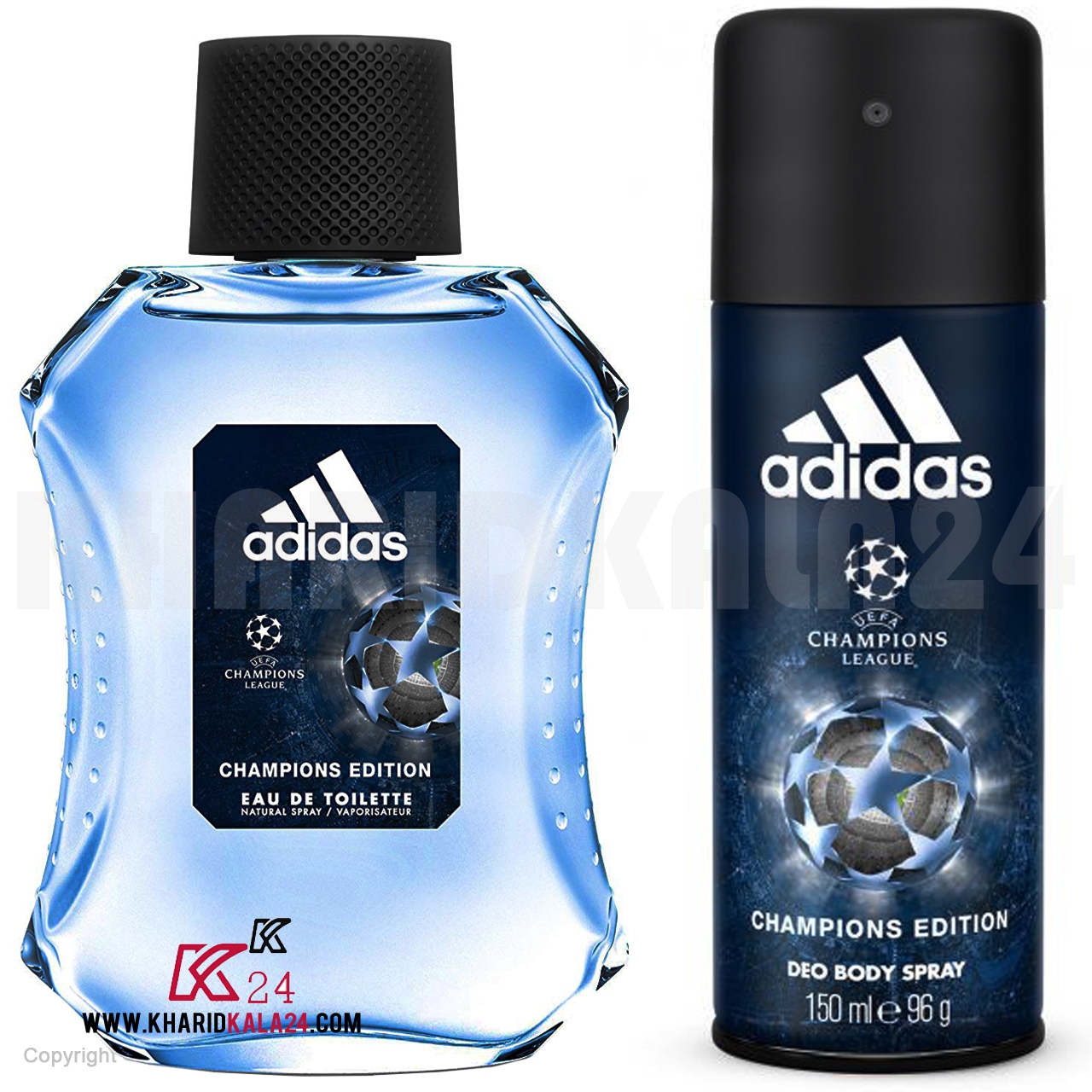 Adidas UEFA CHAMPION LEAGE Eau De Toilette For Men 100ml with Spray