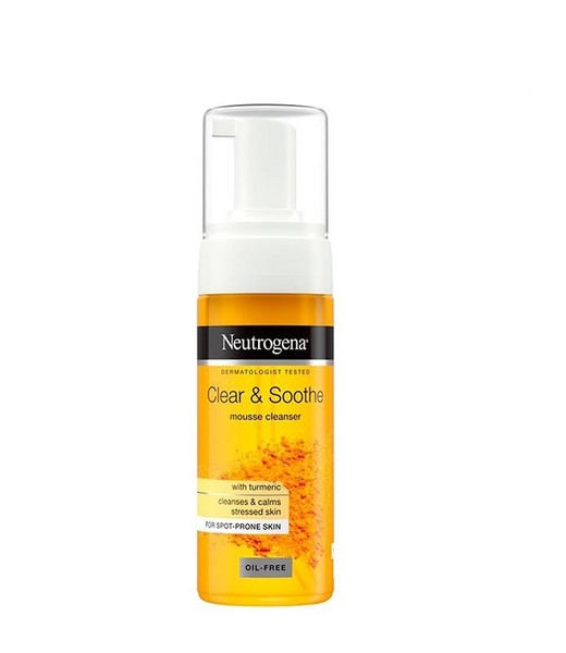 فوم شستشو صورت نوتروژینا مدل Clear & Soothe حاوی عصاره زردچوبه حجم 125 میلی لیتر فوم شستشو صورت نوتروژینا مدل Clear & Soothe حاوی عصاره زردچوبه حجم 125 میلی لیتر