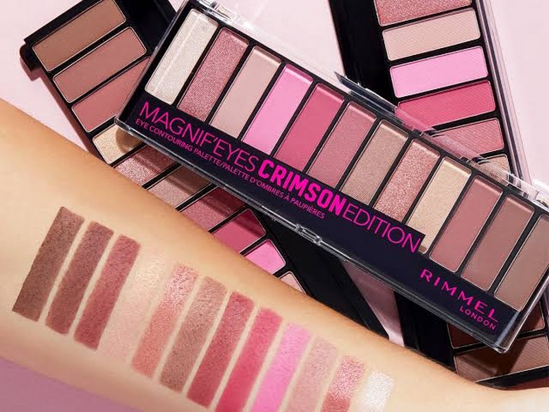 اوتلت پالت سایه چشم 12 رنگ ریمل لاندن سری MAGNIF EYES مدل CRIMSON شماره 007