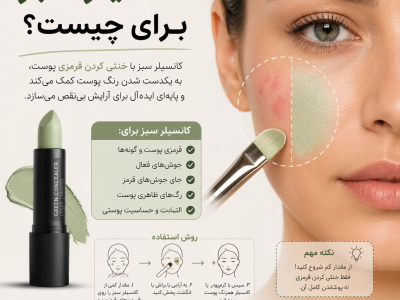 green-concealer-uses -مجله کلاسی ایران