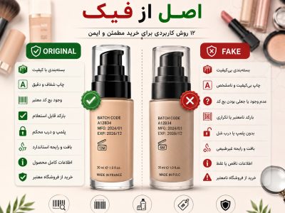 original-vs-fake-cosmetics-guide-- تشخیص کالای اصل مجله کلاسی ایران